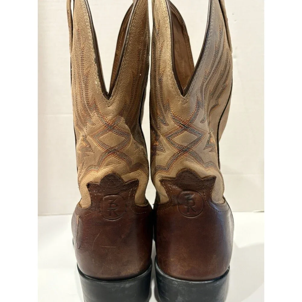 Tony Lama 3R Brown Leather Western Cowboy Boots Men’s 10.5 EE Made in USA